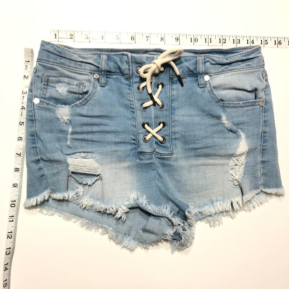 REFUGE HIGH RISE SHORT DISTRESSED 6 - Picture 6 of 6